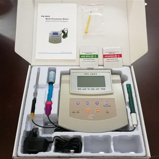厂家热卖 酸度计多功能水质检测仪实验室pH计电导率ph2603 定制台式