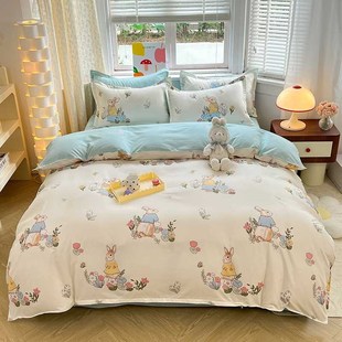 夏季 被套单件水洗棉单独被罩150x200x230学生宿舍单人非纯棉秦之