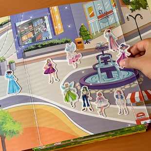 6岁宝宝启蒙黏贴画反复贴幼儿专注力 儿童趣味果冻贴纸书2