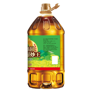 香满园浓香爆炒王调和油5L桶装家用食用植物调和油煎炒烹炸油