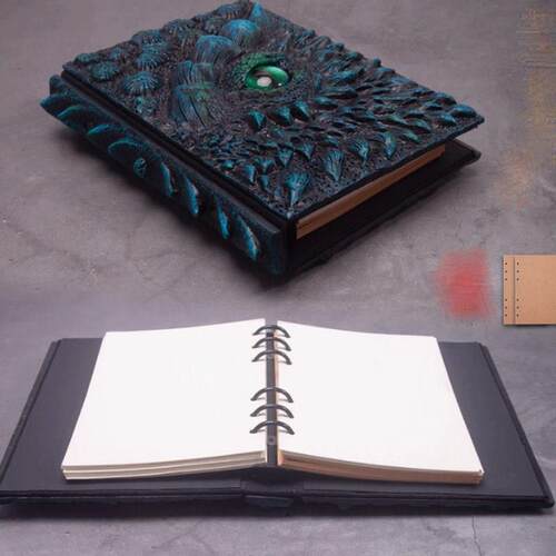 Deluxe Animated Dragon Book龙之书树脂工艺品A5手账本摆件酷炫