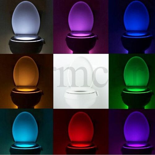 1pcs Toilet t Night Light art PIR Motion Sensor 8 Colo
