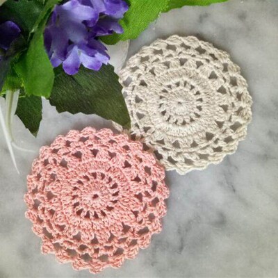HOT Lace Round Cotton Table Place Mat Dining Pad Cloth Croch