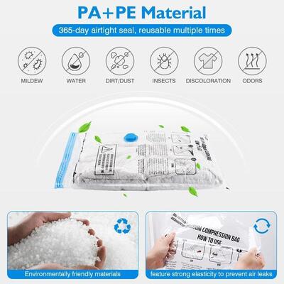 Vacuum Storage Bags 10/18Pc Space Saver Bag for Travel Cloth