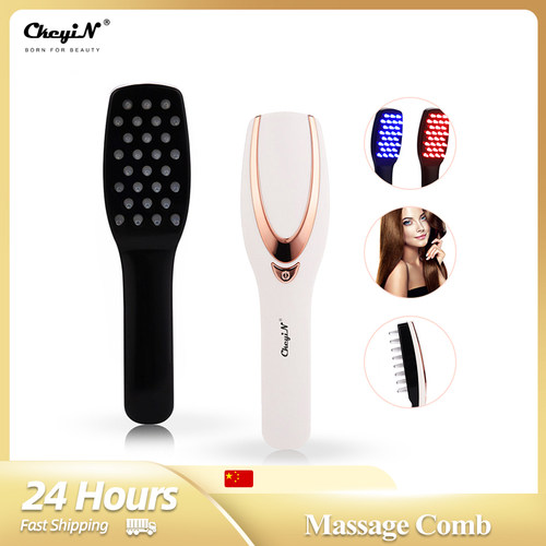 CkeyiN Phototherapy LED Massage Comb Vibrating Head