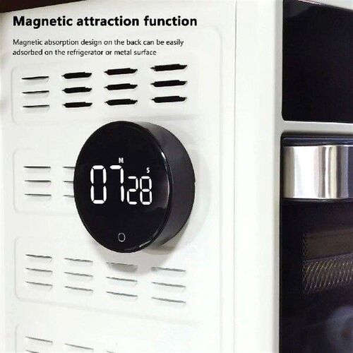 LED Digital Cooking Timer USB Rechargeable Magnetic Baking