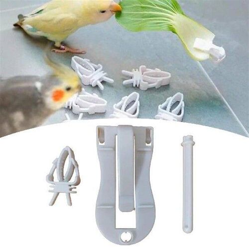 Bird Cage Food Holder,Parrot Fruit Vegetable Clips,Pet