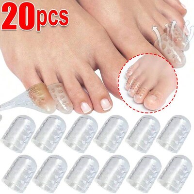 1/20Pcs Silicone Toe Protective ver Anti-Friction Breathable