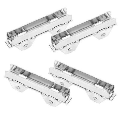 4 Pcs Glass Door Pulley Sliding Patio Rollers Barn Wheels