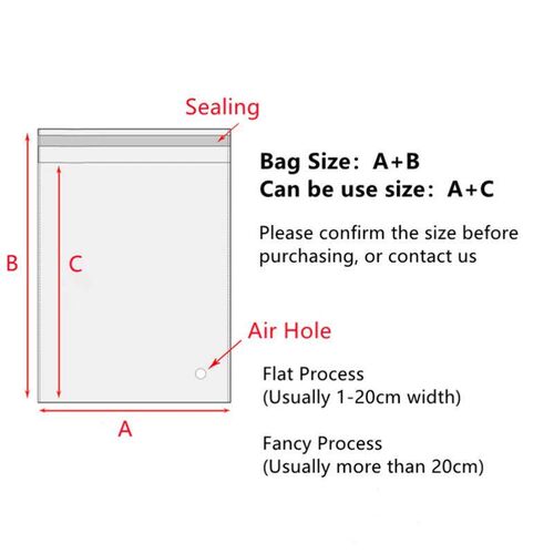 100pcs Transparent Plastic Bags For Gift Packaging Pouch Can