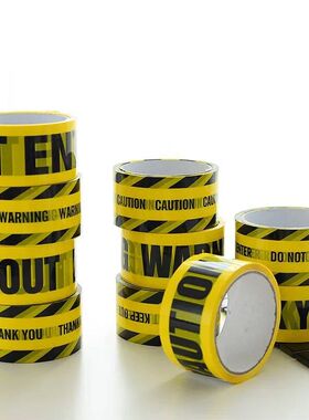 4.8X25M/2.4cmX25M Halloween Party DIY Decoration Warning Tap