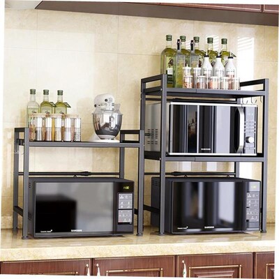 3-Tier toaster tray stand microwave oven rack Kitchen shelf
