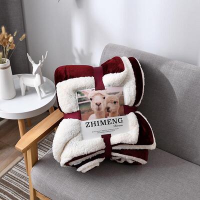Soft Warm Blanket 双面羊羔绒毛毯秋冬简约 throw Blankets