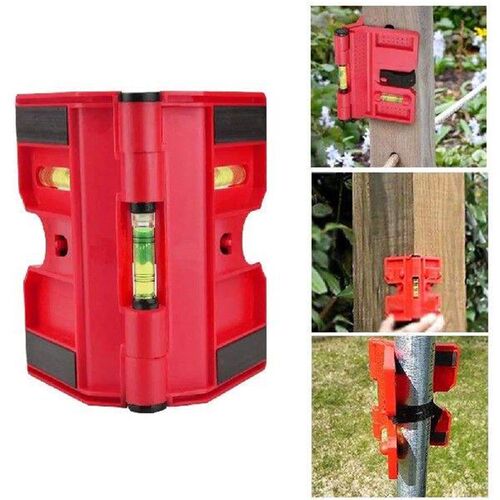 1pc Level Fence t Pipe Magnetic Adjustable With Strap