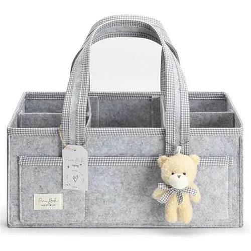 Baby Felt Storage Nursery Organizer Basket Infant Diaper Bag