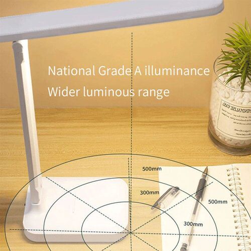 LED Table Lamp Touch 3 Gear Dimming Foldable USB Chargeable
