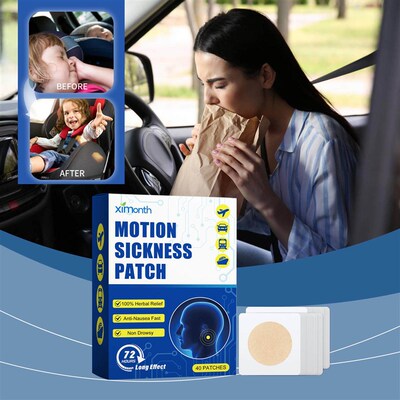 Ximonth Motion Sickness Patches, designed to alleviate sympt