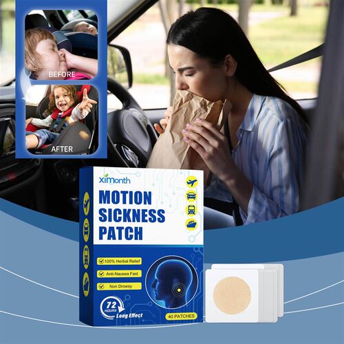 Ximonth Motion Sickness Patches, designed to alleviate sympt