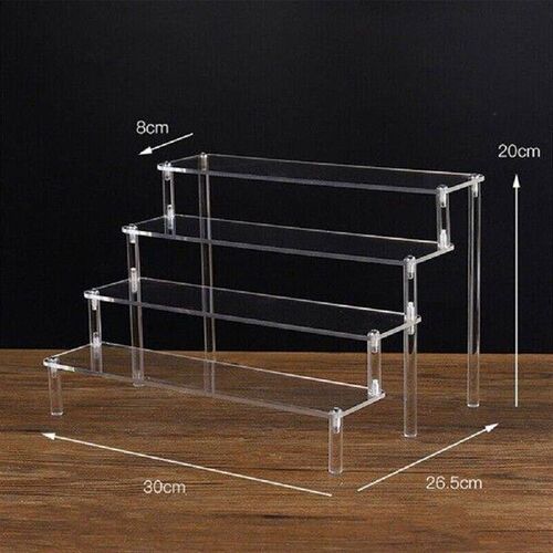 Clear Acrylic Display Stand For Figures Cupcake Shelf