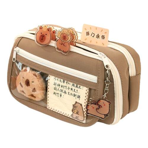 pencilcase capybara文具 large pencil case cappybara卡皮巴拉
