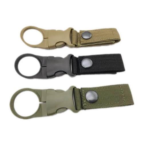 Webbing Buckle Hook Water Bottle Holder Clip Outdoor Nylon E