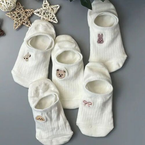 Socks Set 10 Pairs Toe Socks Womens Cotton Ankle Stockings