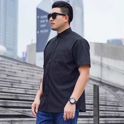 Large Size Short-sleeved Shirt Mens Business Casual All-mat