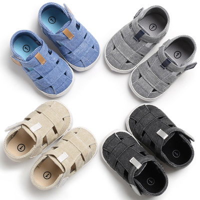 Summer Newborn Baby Boy Girl Solid First Walkers Soft Sole C