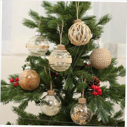 Christmas clear PET twine Christmas ball set耶诞球
