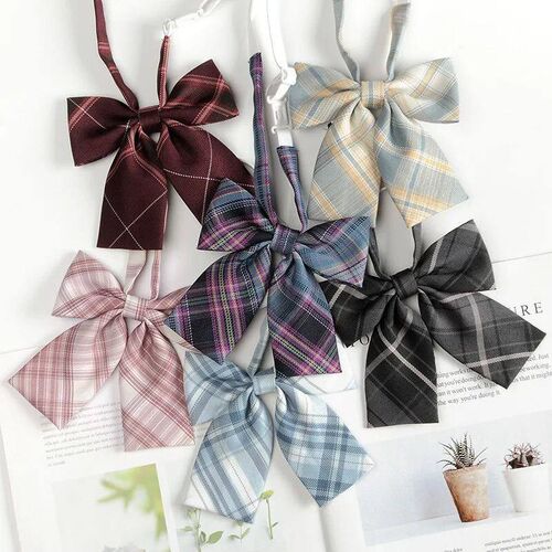 Fashion JK Bowtie Women College Student Collar Tie Cotton Pl