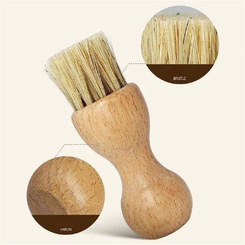 Mini Shoe Brush Easy To Clean Durable Beech Shoe Brush