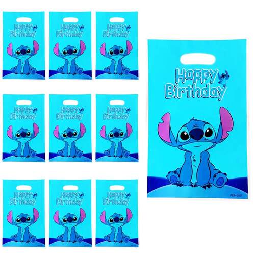 Lilo & Stitch Pink Blue Candy Bag Handle Gift Bag Girls Boys