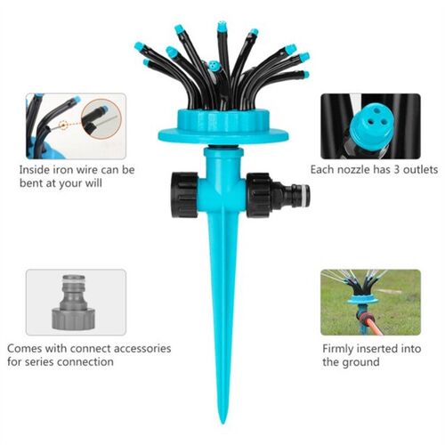 Durable Irrigation Noodle Head Flexible Water Sprinkler With