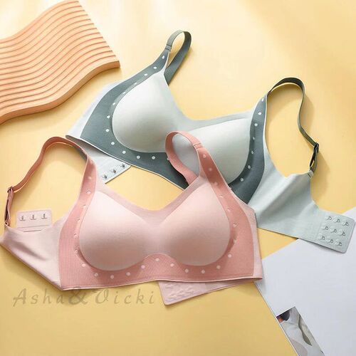 Thin Color Contrast Seamless Woman Underwear No Steel Rim Fr