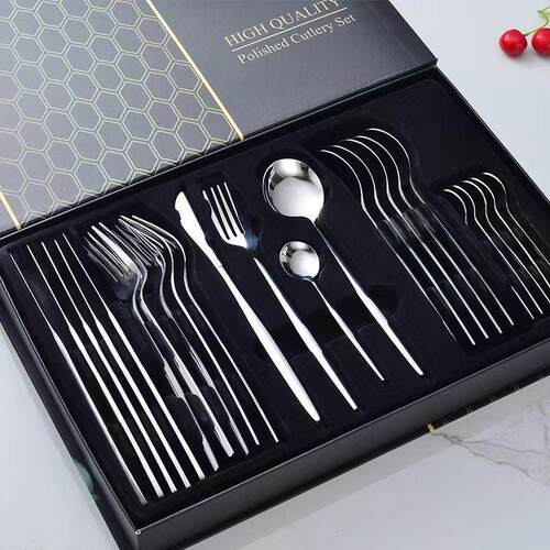 24pcs stainless steel cutlery with Portuguese fork spoon