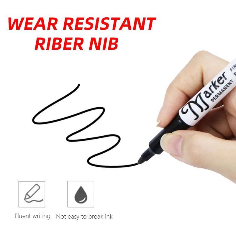 4Pcs/set Permanent Marker Indelible Waterproof Oily Pens Wat图片