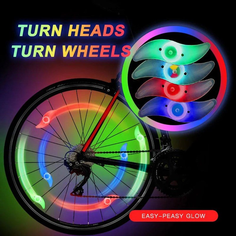 Waterproof Bicycle Wheel Spoke Light - 3 Modes for Safety an图片