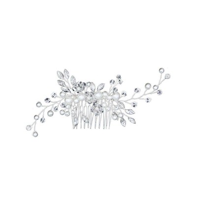 Crystal Pearl Tiaras Barrettes Hair Clips Hair Combs for Wed
