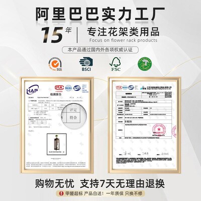 Chinese flower pot rack living room decoration display stand