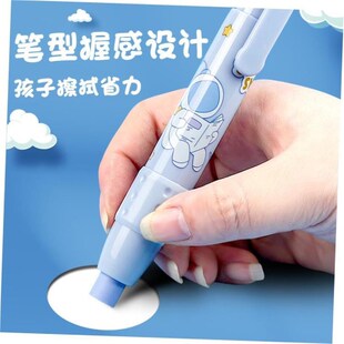 press eraser pupil stationary cute replaceable erasers pen