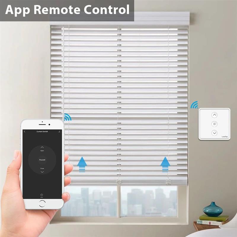 LoraTap Roller Shutter Curta Blinds Push Button Switch Tuya - 实物图