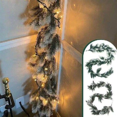 Pine Garland Holiday Decor Realistic Artificial Garland