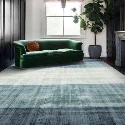 French Green Living Room Carpet Nordic Household Gradient Ca