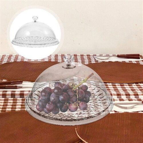 Transparent Cover Cake Pan Dessert Storage Plate Birthday