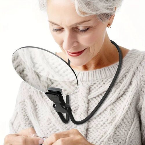 5X Magnifying Glass Pro - Hands-Free, Adjustable, Stand-Neck
