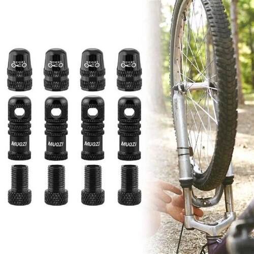 12x Bike Valve Presta Valve, Aluminum Alloy Tire Caps,