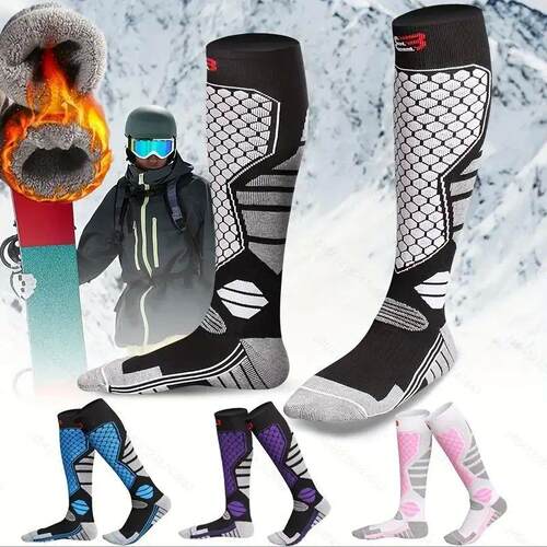 Winter Warm Ski Socks Anti-slip Thickened Breathable Compres