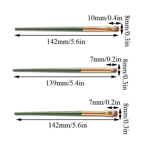 3pcs Makeup Brush Set Eyeshadow Brush Soft Mini Size Blusher