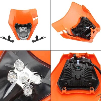 Motorcycle LED Headlight Plate for KTM EXC XC SX MX XC 125 2