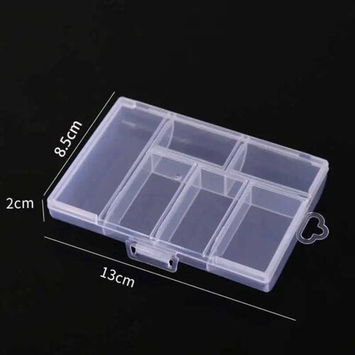 Jewellery Storage Box Transparent Double Buckle Earrng and R